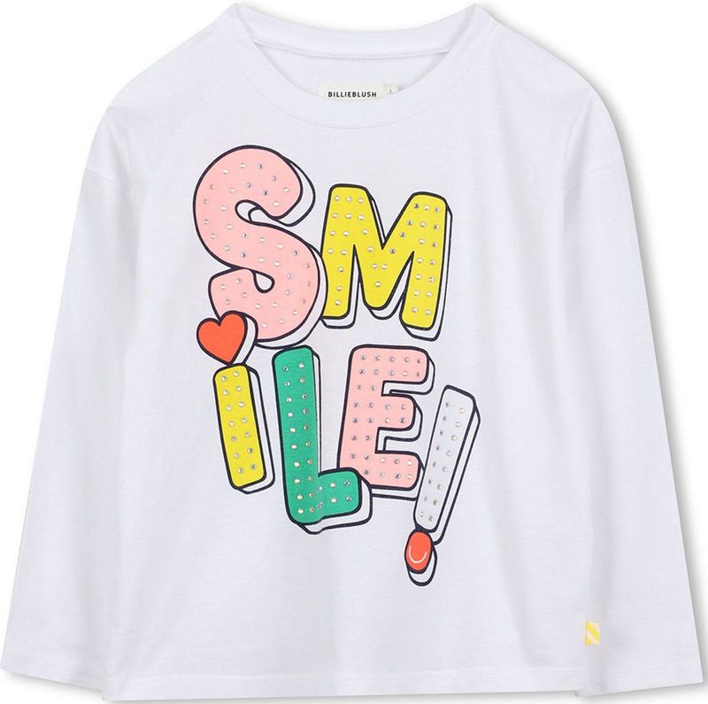 Billieblush - U21637 - T-shirt - Meisjes - Lange Mouwen - Katoen