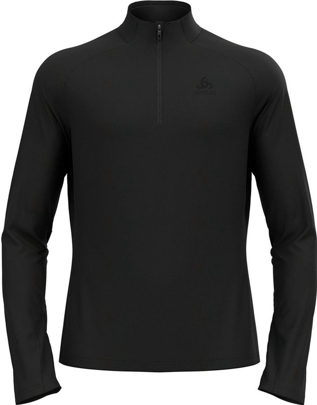Odlo - Essentials Light - Sweater - Zwart - Halve Rits - Gerecycled Polyester