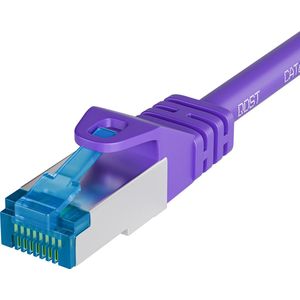 Qost - CAT6A 10G internetkabel - LSZH / UTP - 10 Gbps / 500 MHz - RJ45 Connectoren - Patchkabel / Netwerkkabel - 30 meter - Paars