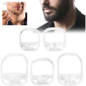 Goatee Outliner Kit Baard-Trimaccessoires Toolbaard Templatebeard Voor Epilleerapparaten & Accessoires - Voor Mannen - 5-Delig [Helder]
