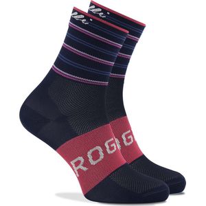 Rogelli Stripe Fietssokken - Dames - Groen, Roze - Maat 40/43