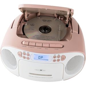 CD-speler - Draagbare Boombox - Met Cassette en Radio - FM-tuner en AUX-ingang