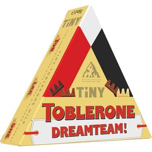 Toblerone chocolade geschenkdoos met opschrift ""Dreamteam!"" - Toblerone Mini chocolademix - 248g