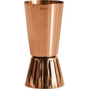 Jigger / Barmaatje RVS Koper 25 & 50 ml – Dubbelzijdig Barmaatje – Perfect voor Cocktails en Mixdrankjes