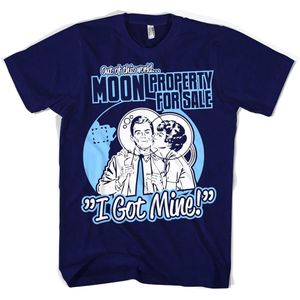 Hybris Moon Property For Sale T-Shirt SH-1-15420-LFH3-12 Navy-M