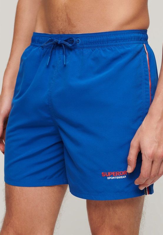 Superdry - Sportswear zwemshort met borduursel - 38 cm - Heren - Zwembroeken