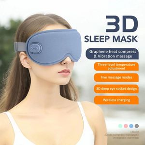 3D Oogmassage Apparaat - 3 Temperaturen - 5 Massagestanden - Massage apparaat - Oogmasker - Slaapmasker Vrouwen - Slaapmasker man - Anti stress - kerstcadeau