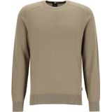 BOSS - Hidoneo - Gebreide Trui - Bruin - Regular Fit - Katoen met Wol