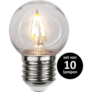 1.4W(E27)Kogel lamp voor prikkabel (G45) - set van 10