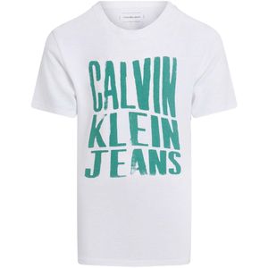 Calvin Klein Slogan Grafisch T-Shirt - Fashion Wear - Kinderen