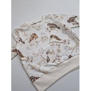 Trui sweatshirt vogels 86 cm