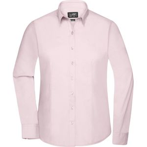 James and Nicholson Blouse Dames Met Lange Mouwen (Licht Roze) Maat XS