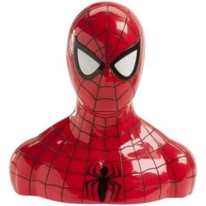 Spiderman Spaarpot voor kinderen met biljetten van eetpapier rood Toegevoegde zoekwoorden: cadeau, kinderen