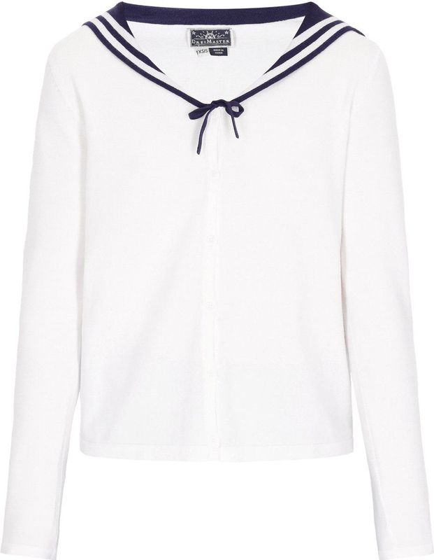 DreiMaster - Classic Look - Vest - Effen - Matrozenkraag - Lange Mouwen