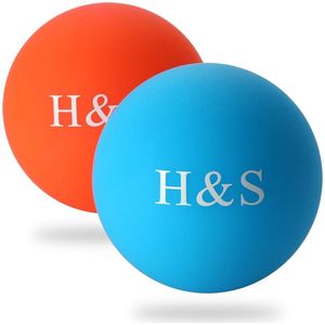 TRANKIELO® – Massageballen voor Triggerpoint Therapie – Set van 2 Stuks – Stevige Lacrosse Ballen voor Spierknopen & Yoga