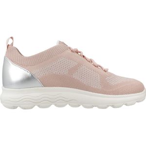 Geox - D Spherica - Sneakers - Nude/Zilver - Ademend