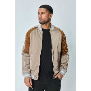 Frilivin - Heren Tussenjas - Lichtbruin & Donkerbruin - Bomberjack