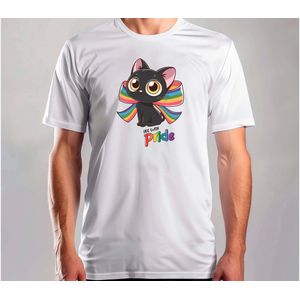 Live With Pride - T Shirt - Pride - LGBT - LGBTQ - LoveIsLove - PrideMaand - LiefdeIsLiefde - Gelijkheid - Cat - Katten