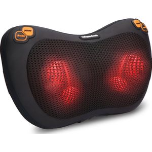 Lifeproducts - Shiatsu Massagekussen - Elektrisch Nekmassage Apparaat - Massage Apparaten - Infrarood Verwarming