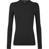 Jimmy Sanders - Trui - Antraciet - Katoen - Lange Mouw