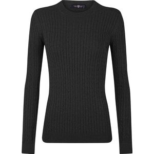 Jimmy Sanders - Trui - Antraciet - Katoen - Lange Mouw