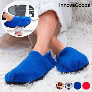 InnovaGoods - Wellness Relax - Pantoffels - Blauw - Magnetron Opwarmbaar