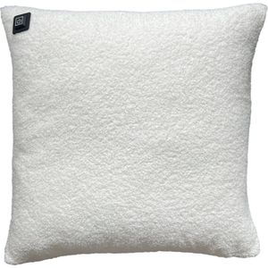 Warmpi® Teddy Warmtekussen – Wit Bouclé – Draadloos & Netstroom – Nu met extra grote powerbank (20.000mAh) + geïntegreerde 2,5m Kabel – 3 Warmtestanden tot 65°C – Infrarood verwarmd kussen
