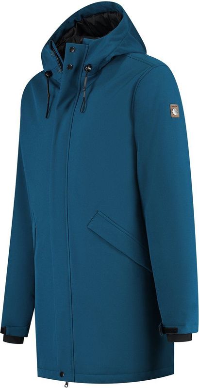 Travelin' - Enok - Softshell Winterjas - Gevoerd - Blauw