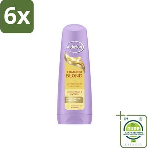 Andrélon – Conditioner – Stralend Blond – 200 ml - Voordeelverpakking - 6 stuks - Blond haar verzorgen - Verhelderen