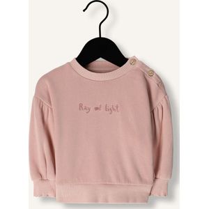 PLAY UP Fleece Sweater 3 Truien & Vesten Meisjes - Sweater - Hoodie - Vest- Lichtroze - Maat 68.