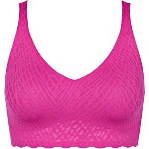 sloggi ZERO Feel Bliss Bralette Dames Beha - Fuchsia - Maat XL