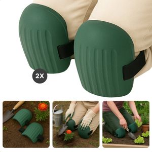 Cheqo® Kniebeschermers Tuin - Kniebeschermer - Kniebescherming - Knie Beschermers - Universele Maat - EVA Materiaal - Klittenbandsluiting - Slijtvast