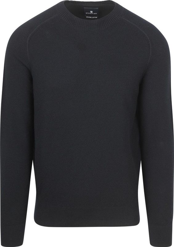 State Of Art - Trui Structure - Navy - Heren - Pullovers