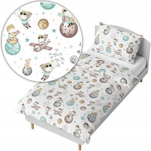 Kinderbeddengoed 140x200cm - Kleine Prins Mint - Katoen