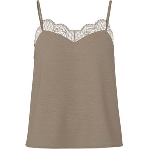 Top - PCTiffany - Blouseshirt - Effen - V-hals - Mouwloos - Gerecycled Materiaal