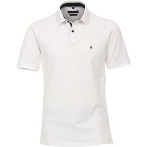 CASA MODA comfort fit poloshirt - stretch - wit - Maat: L