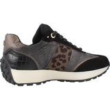 Carmela - 16270203 - Trainers - Zwart - Plat - Veters - Casual