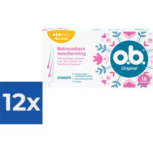 OB Original Normal 16 stuks - Voordeelverpakking 12 stuks