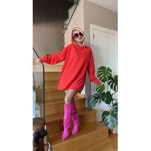 Oversized Sweater/Rood/ Designed by Sirmaza