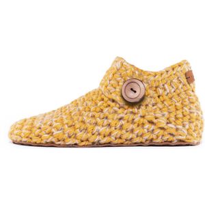 Kingdom of Wow - Sloffen Enkelhoogte Unisex Wol Barefoot Butterscotch Maat 38/39 - Handgemaakt