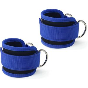 Ankle strap - 2 stuks - Enkelsteun - Enkelweerstandsbanden - Sportaccessoires voor training - Enkelband Fitness - Enkelbandage - Blauw