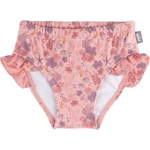 Badehose voor baby-meisjes - Koraalprint met Volants