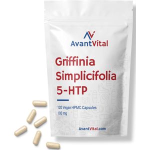 5-HTP - Griffonia Simplicifolia - 100 mg - 120 Vegan Capsules - Hoog gestandaardiseerd - AvantVital - Voedingssupplementen