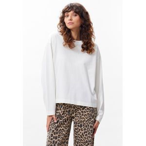 Catwalk Junkie - Longsleeve - Ecru - Effen - Ronde Halslijn