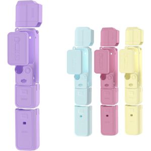 Geschikt voor DJI OSMO Pocket 3 (inclusief Creator Combo-Accessoires) – Silicone Beschermingshoes voor Pocket 3 met Lensbeschermer, Krasbestendig Model (paars)