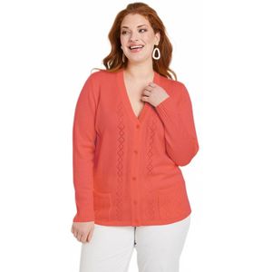 Kralen opengewerkt vest met knopen