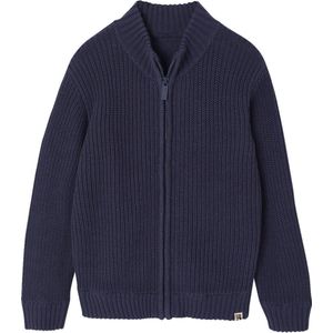 Vest - Marineblauw - Col Montant - Lange Mouwen - Voor Jongens