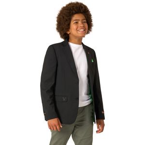 OppoSuits Daily Jongens Minecraft Blazer - Tiener Jasje - Overworld - Zwart - Maat 146/152