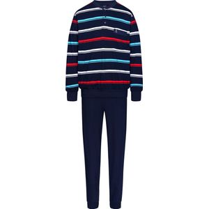 Robson Heren Pyjamaset Dutchy - Blauw - Katoen - Maat 48