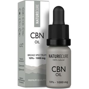Nature Cure CBN + CBD-olie 10% - 1000 mg- Broad Spectrum  10 ml